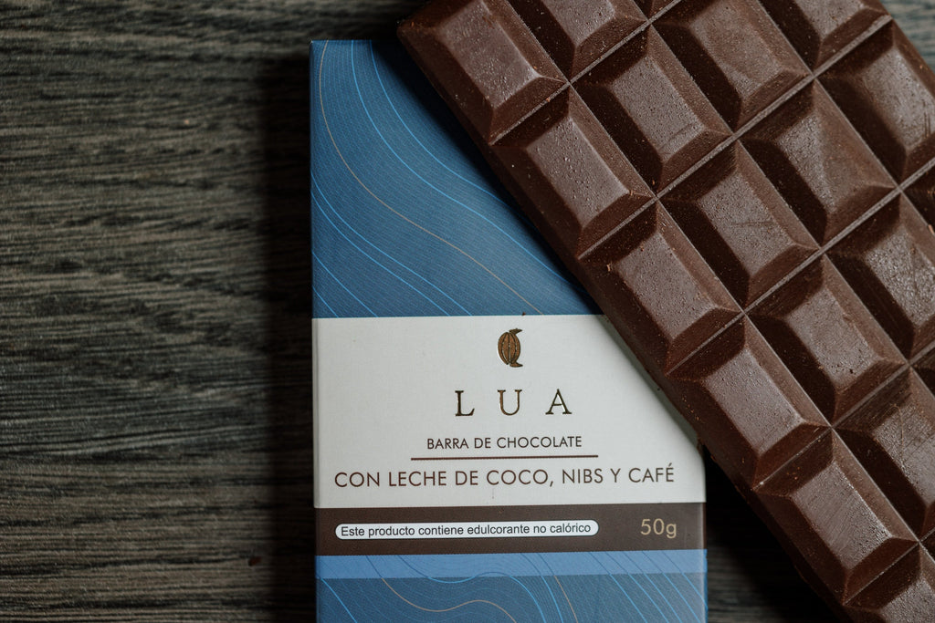 Barra chocolate con Leche de coco, Nibs y Cafè